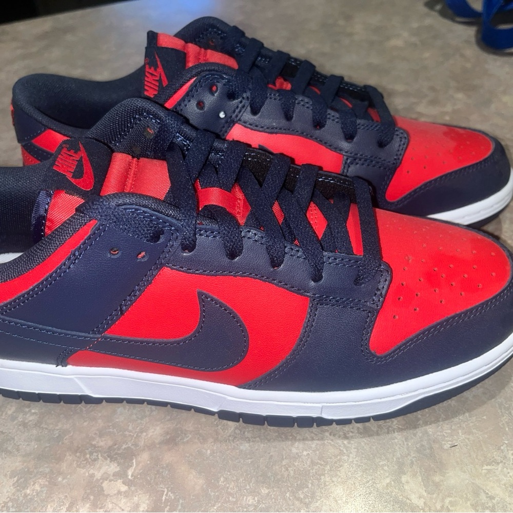 NIKE DUNK LOW RETRO UNIVERSITY RED OBSIDIAN MENS 10 ***NWOB***